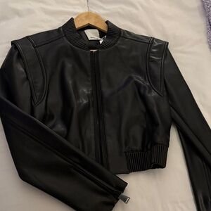 Black Leather Women's Jacket